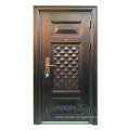 China Made Manufacture Victorian Design Style Solid Durable Security Steel Door For Project Building Entrance